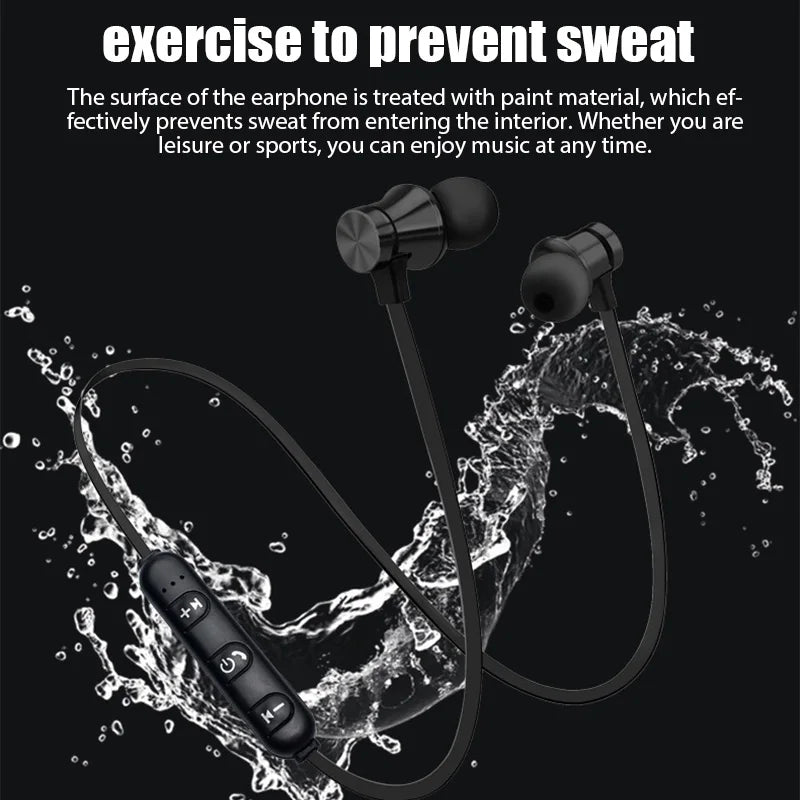 XT-11 Bluetooth 4.2 Wireless Sports Earbuds – Waterproof Neckband Headphones with Mic for Smartphones