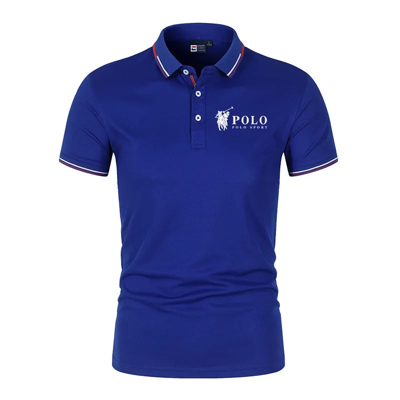 Men's Premium Quick Dry Polo Shirt - Breathable Summer Casual Business Short Sleeve Polo