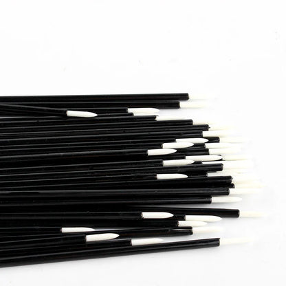 50Pcs Disposable Eyeliner Makeup Brushes - Eye Shadow & Eyeliner Wands for Lash Extensions and Beauty Tools