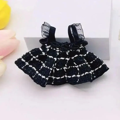 17cm Labubu Doll Clothes – Kpop EXO-Inspired Skirt & Sweater Outfit, V1 V2 Idol Clothing Gift