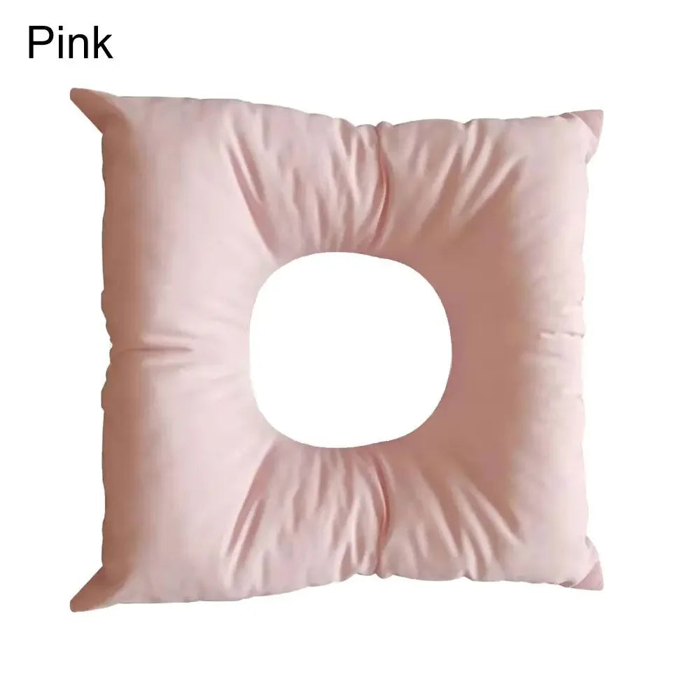 Face Down Massage Pillow Cushion - U Shape SPA Neck Rest with Washable Soft Cotton Pad for Comfort