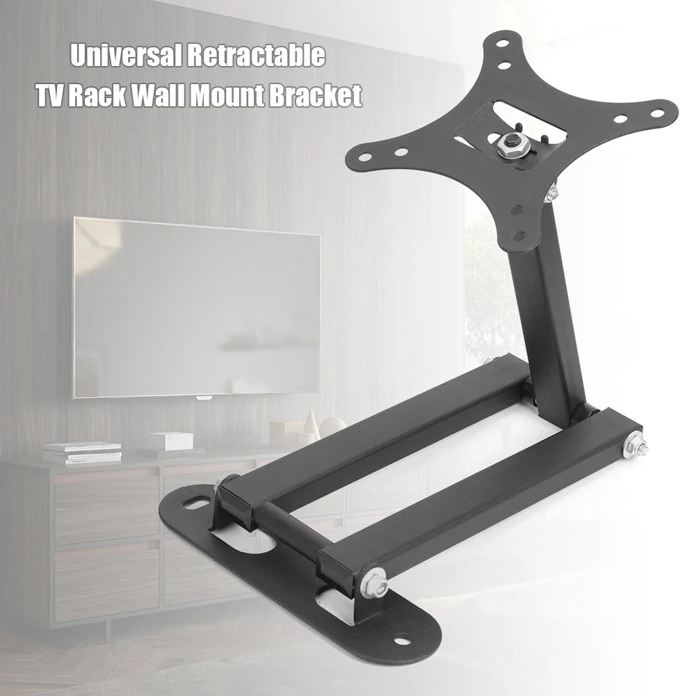 Universal Retractable TV Wall Mount Bracket – Load-Bearing 30KG for 17-32" LCD Monitors & TVs