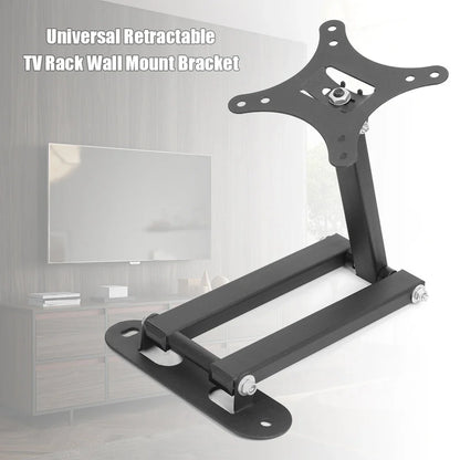 Universal Retractable TV Wall Mount Bracket – Load-Bearing 30KG for 17-32" LCD Monitors & TVs