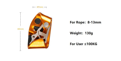 Rock Climbing Foot Ascender – Right & Left SRT Mountaineering Safety Equipment for Outdoor Climbing