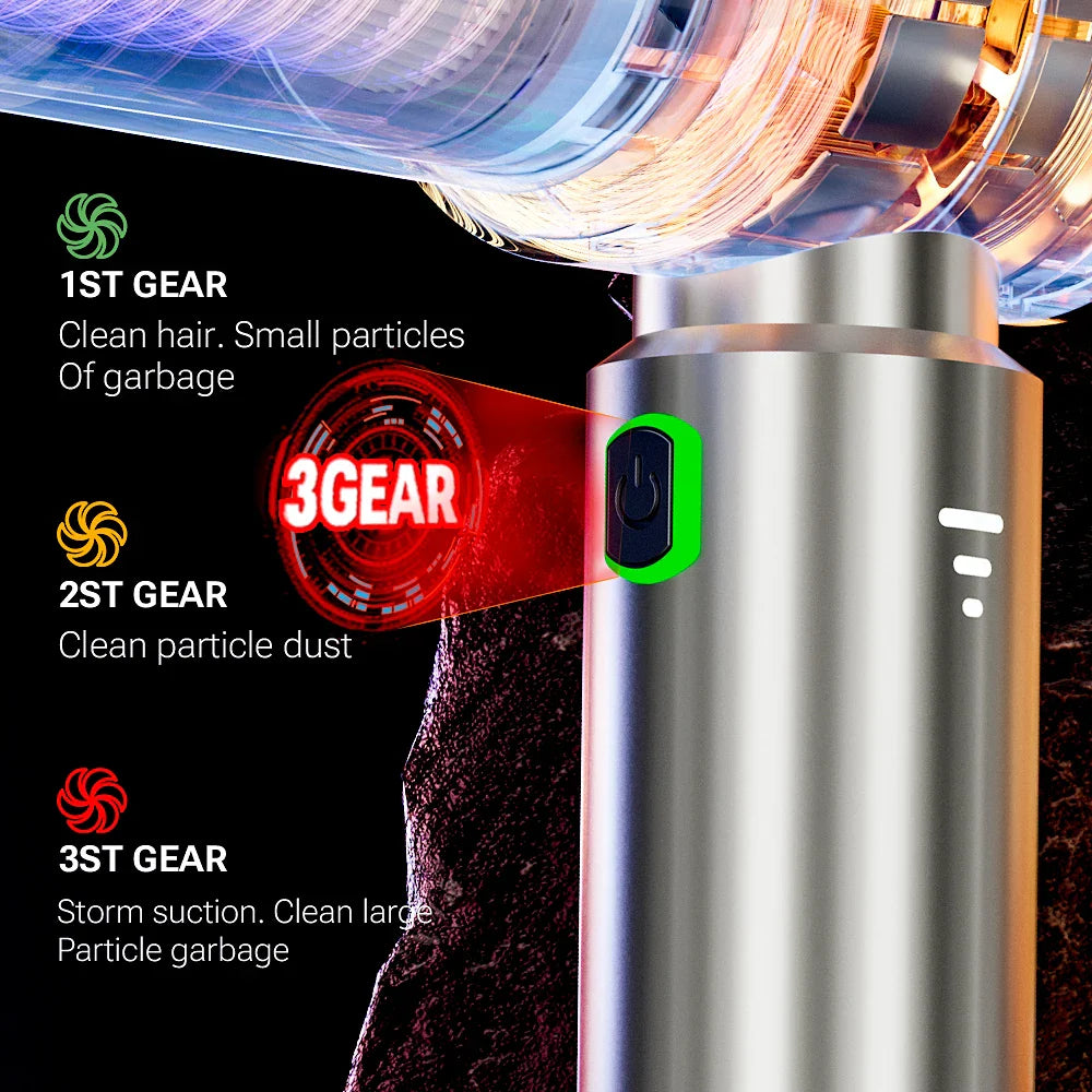 SZUK C012MAX Car Vacuum Cleaner – Strong Suction Wireless Portable Handheld Blower for Home and Car Cleaning