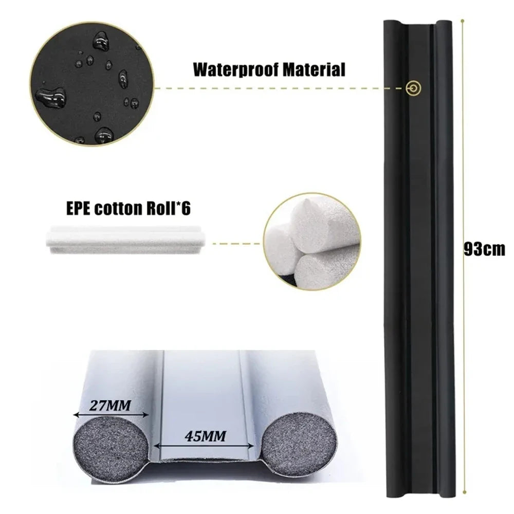 Door Bottom Seal Strip - Thickened Soundproof Windproof Dustproof Bug Blocking Draft Excluder for Home Bedrooms