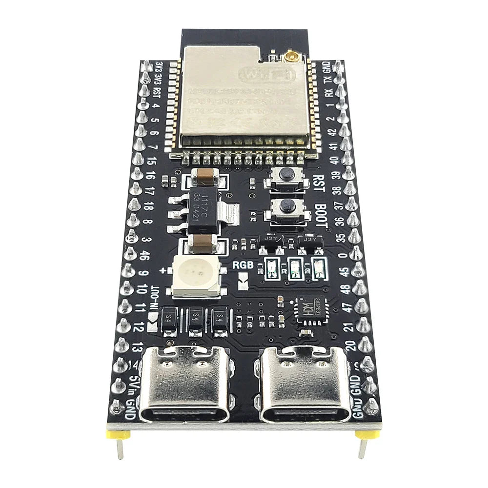 ESP32-S3 Development Board Kit – 2.4GHz WiFi & Bluetooth Module with Expansion Adapter, Type-C Interface (ESP32-S3-1 N8R2 N16R8 44-Pin)