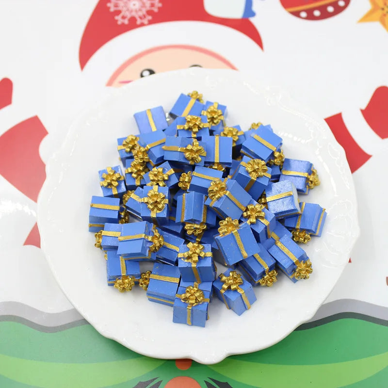 Mini 1/12 Scale Festival Gift Boxes – Resin Christmas & Birthday Dollhouse Decorations (5–20PCS Set)