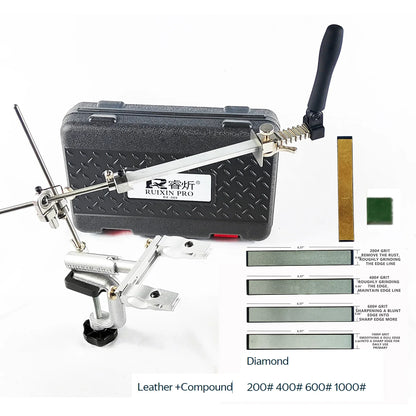 RUIXIN PRO RX-009 Knife Sharpener - Fixed Angle Diamond Whetstone Sharpening & Polishing System