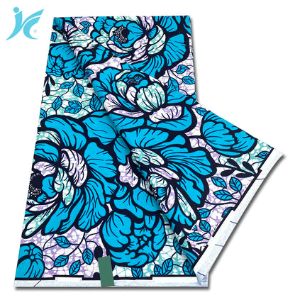 African Real Wax Print Fabric - 100% Cotton Ankara Sewing Material Wholesale Quality
