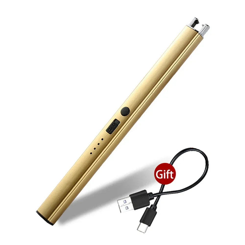 Electric Arc Plasma Lighter – USB Rechargeable Windproof Flameless Candle, Kitchen & Outdoor BBQ Ignition