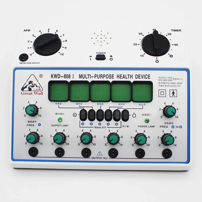 Electric Acupuncture Stimulator Machine — 6-Channel Digital Electro Therapy Massager with Patch Care Kit