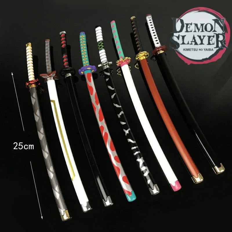 25cm Demon Slayer Katana – Kimetsu No Yaiba Real-Size Samurai Sword Anime Cosplay Prop & Home Decor