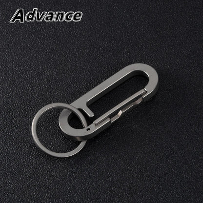 Titanium Alloy Key Ring - Multifunctional Outdoor EDC Keychain Buckle Tool Accessory