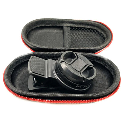 37/52MM CPL Circular Polarizer Filter — Universal Black Camera & Phone Clip-On Lens Accessory for Wide-Angle Photography