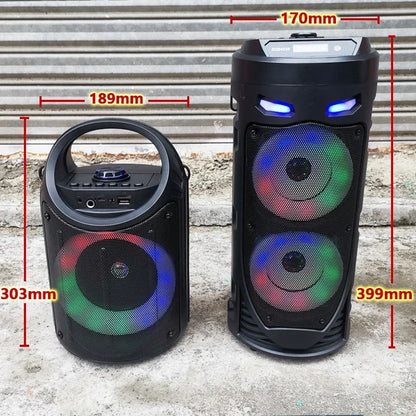 30W Portable Bluetooth Speaker - Big Power Stereo Bass Subwoofer with Microphone for Parties & Karaoke