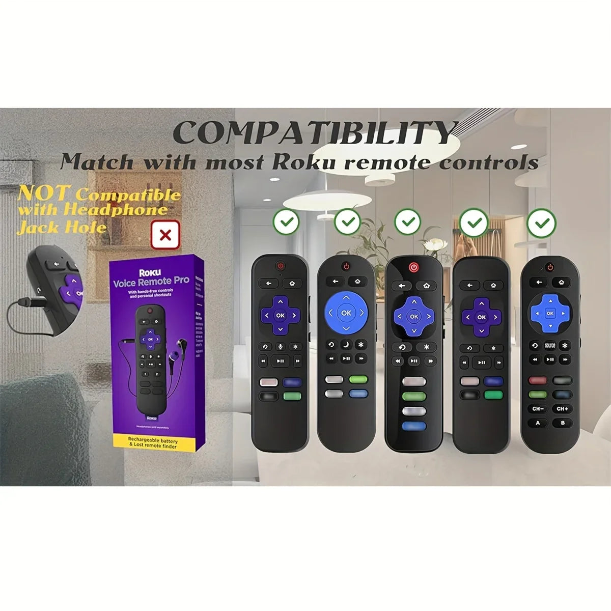 Luminous Silicone Remote Cover - Glow Protective Case with Rope for TCL Hisense Roku TV Remote Control