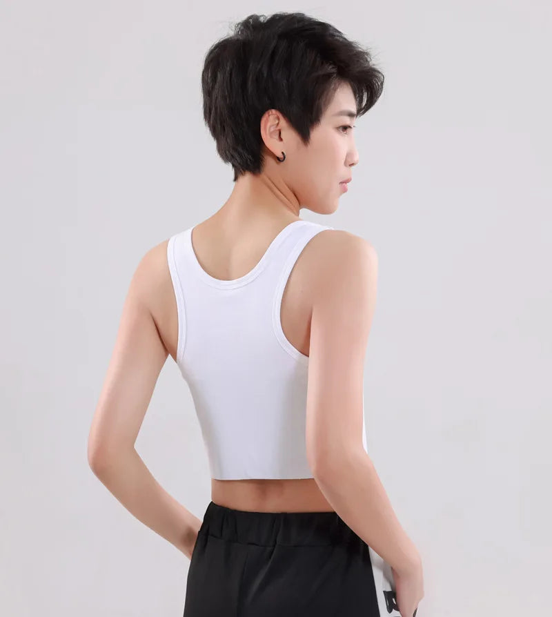 Women’s Flat Chest Binder – Bandage Pullover Corset Tank Top for Transgender, Lesbian & Transgender Underwear