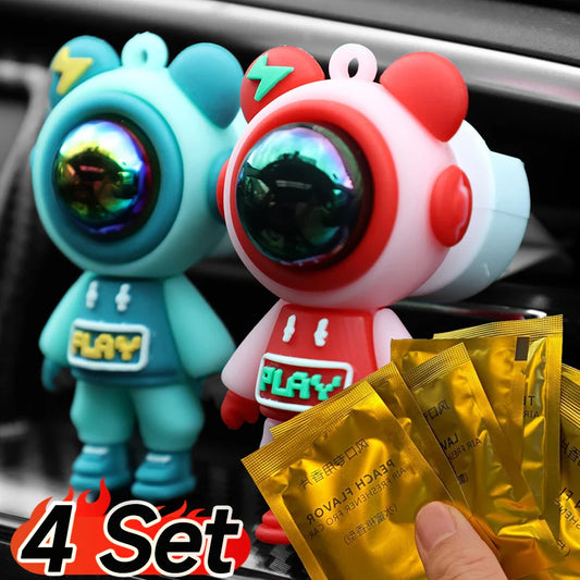 Cartoon Astronaut Car Air Outlet Perfume Clip – Aromatherapy Air Freshener for Car Interior