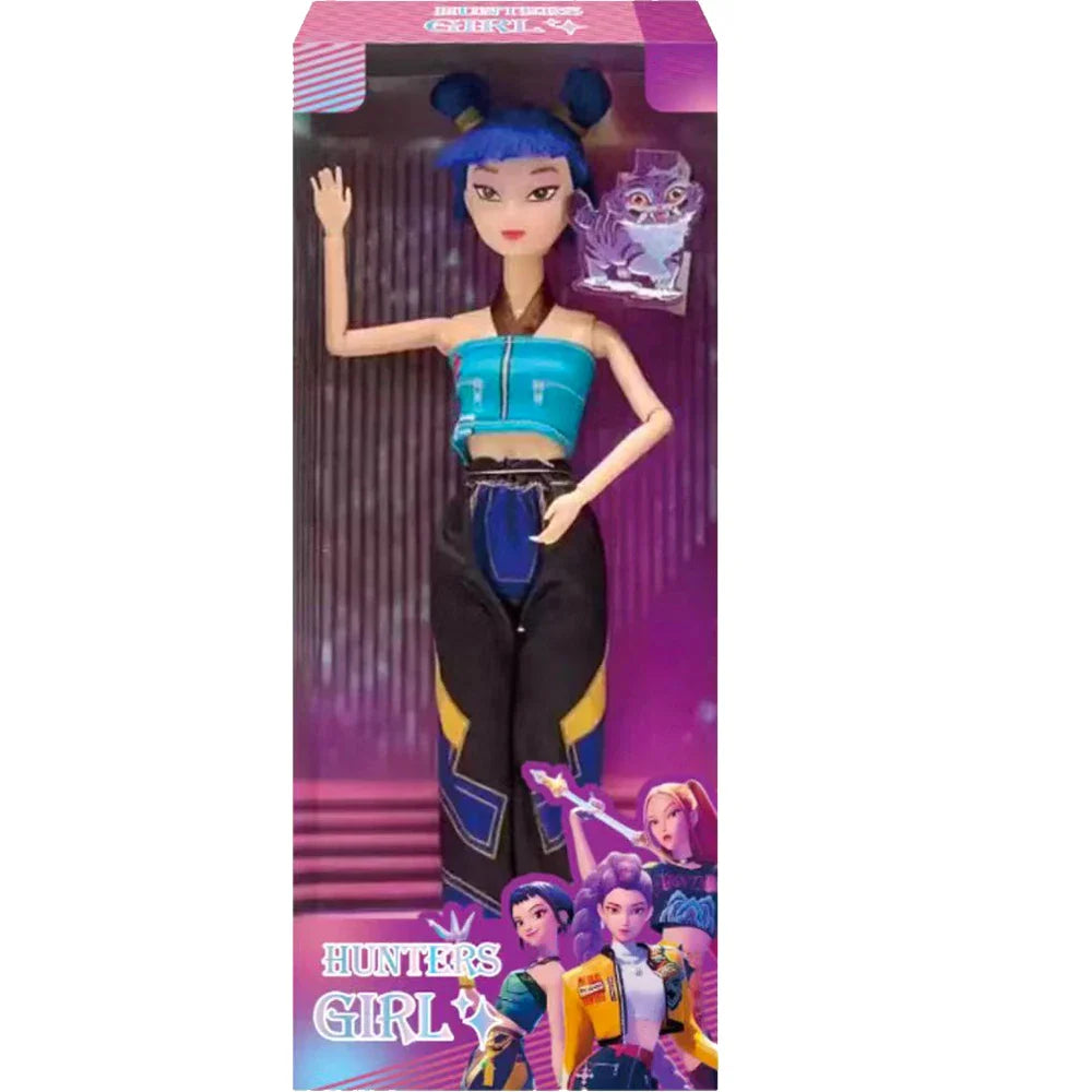 2025 Kpop Demon Hunters Doll Set – Rumi, Mira & Zoey Action Figures for Girls, DIY Plastic Princess Toys