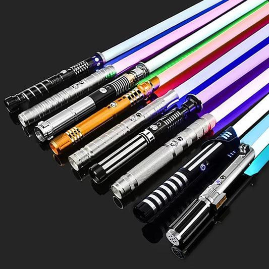 RGB Metal Lightsaber Toy - LED Light Sword with Colorful Effects for Kids, Kpop Fans & Collectible Fun