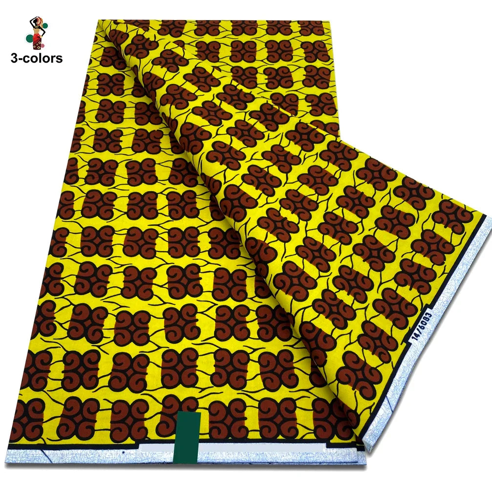 2026 African Ankara Wax Print Fabric - 100% Cotton Soft Dutch Hollandais Pagne for Dresses