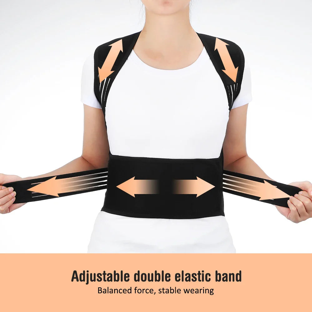 Tourmaline Magnetic Heated Vest — Self-Heating Thermal Clothing, Lumbar Waist Brace, Posture Corrector & Pain Relief Corset
