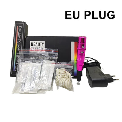 Permanent Makeup Tattoo Pen Machine - Eyebrow and Lip Microblading Tattoo Gun for PMU Beginners