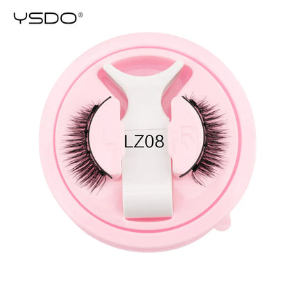 YSDO Winged Magnetic 3D Mink Eyelashes – Reusable Long-Lasting False Lashes, No Glue Needed with Tweezers for Makeup