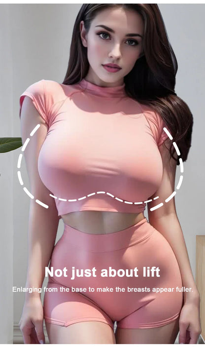 LERVANLA Silicone Fake Chest Pads – Small to Super Large Female Breast Enhancer for Underwear & Display