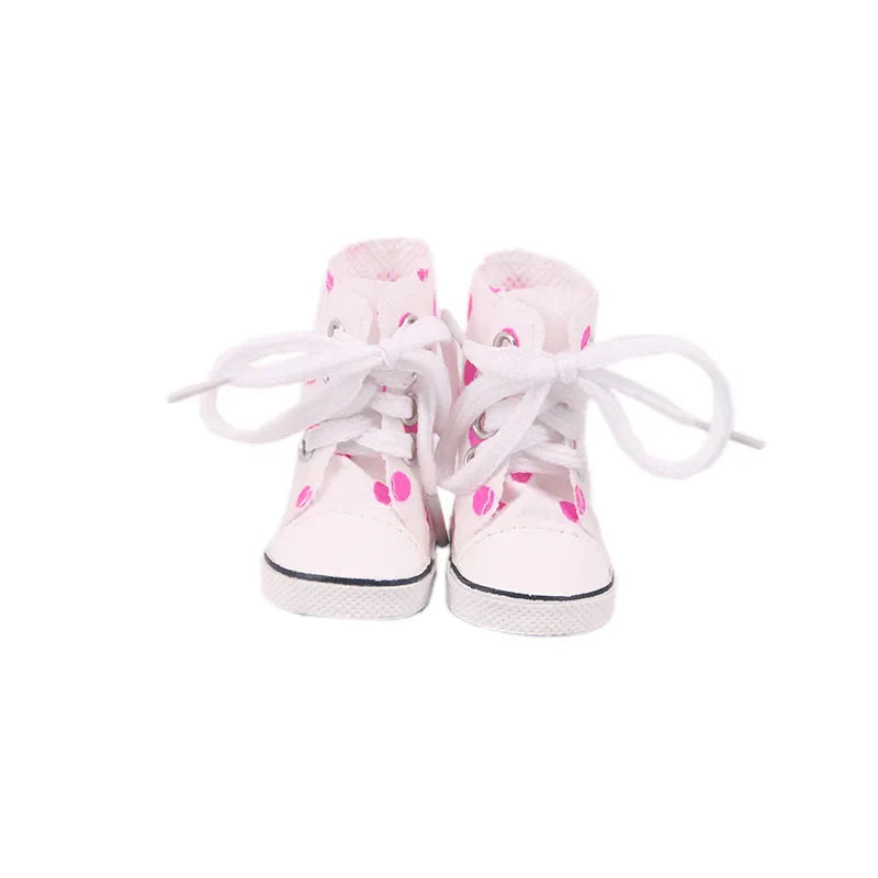 5CM Doll Snow Boots – Pop Plush Canvas Shoes for 14.5" Dolls, 32-36CM Paola Reina & 20CM Cotton Dolls Accessories