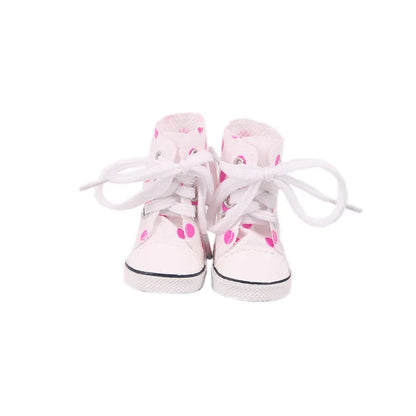 5CM Doll Snow Boots – Pop Plush Canvas Shoes for 14.5" Dolls, 32-36CM Paola Reina & 20CM Cotton Dolls Accessories