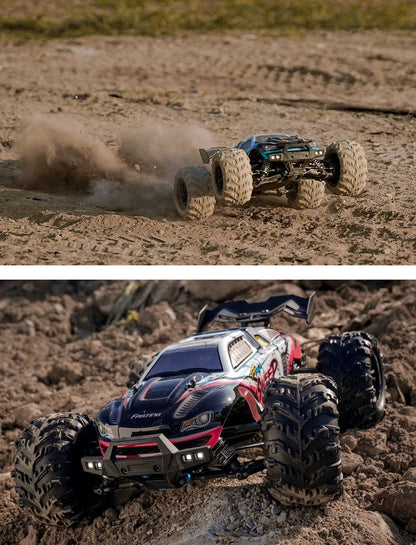 1:16 4WD RC Car – 70KM/H High-Speed Drift Monster Truck with LED, Remote Control, 4x4 for Kids, WLtoys 144001