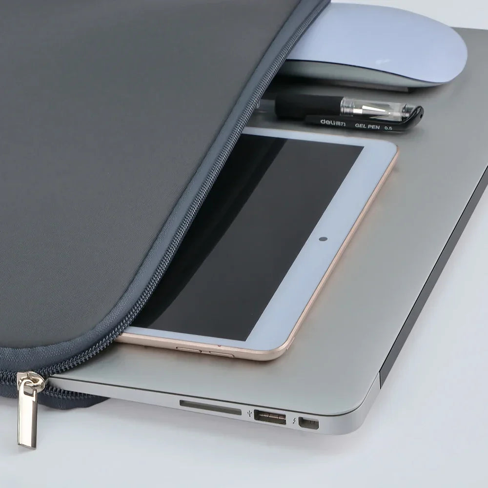Soft Cotton Laptop Sleeve — Protective Notebook & Tablet Bag Case for 11"-15.6" MacBook, Xiaomi, Huawei, HP, Dell
