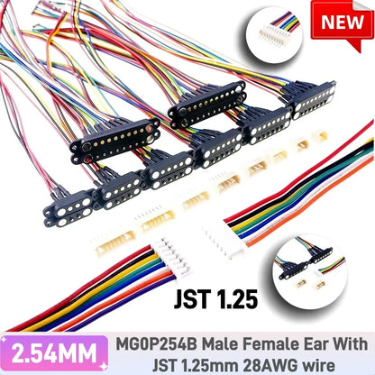 DC Magnetic Pogo Pin Connector - 2A Spring Loaded 2-9 Pin Male Female Power Socket