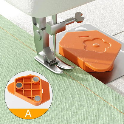 Magnetic Seam Guide for Sewing Machine - Multifunctional Hem Guide with Scale