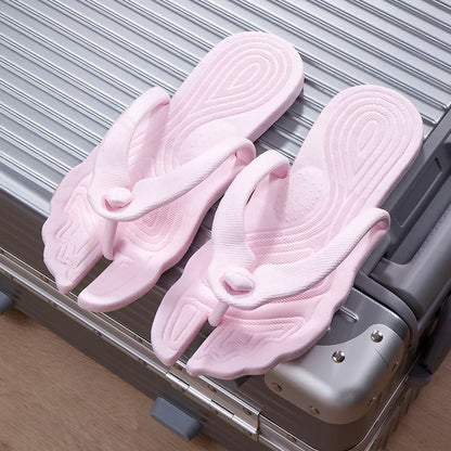 Portable Folding Travel Slippers – Non-Slip Beach & Hotel Flip-Flops for Couples