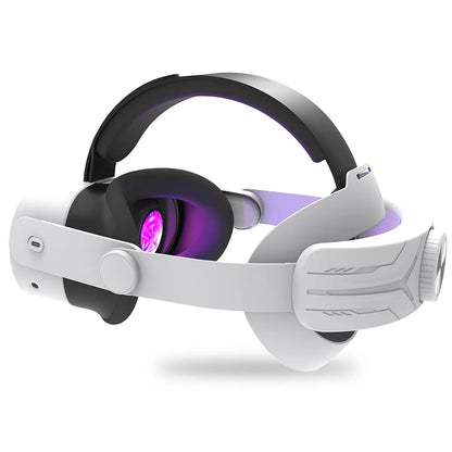 12000mAh RGB Elite Halo Head Strap with Battery for Meta Quest 3S – 25W Fast Charging VR Accessory