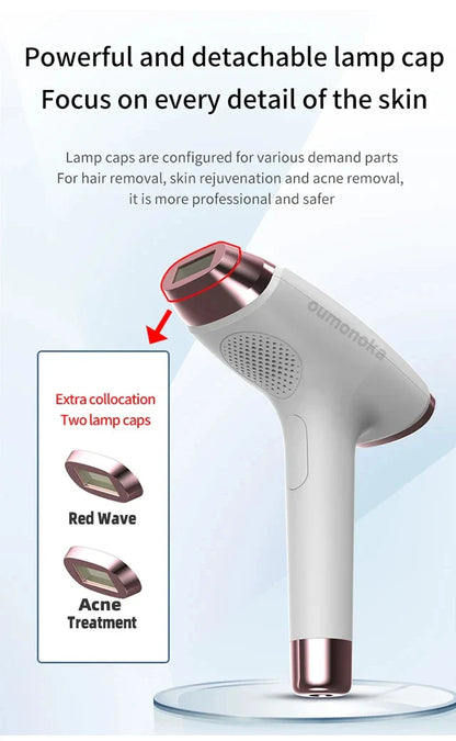 Body Bikini IPL Hair Removal Device — 999,999 Flashes Permanent Painless Laser Epilator for Women, Home Use