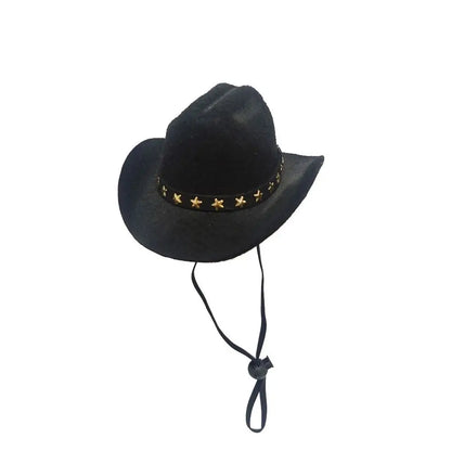 Adjustable Pet Cowboy Hat - Funny Outdoor Summer Dog & Cat Headwear Accessory