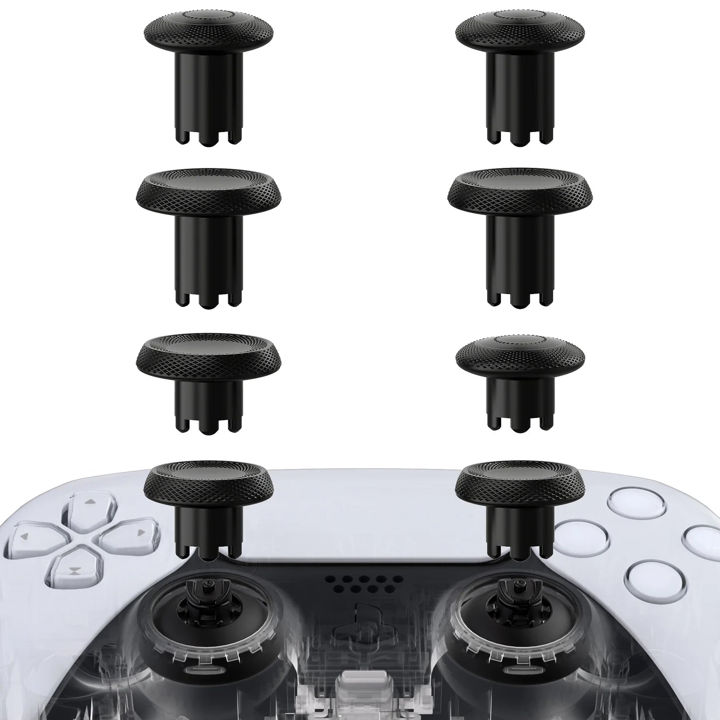 eXtremeRate ThumbsGear V3 — Interchangeable Ergonomic Replacement Thumbsticks for PS5 & PS4 Controllers