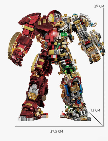 2700+pcs Iron Heroes Building Blocks – Buster Mech Action Figures DIY Brick Set, Collectible Toys for Boys & Adults