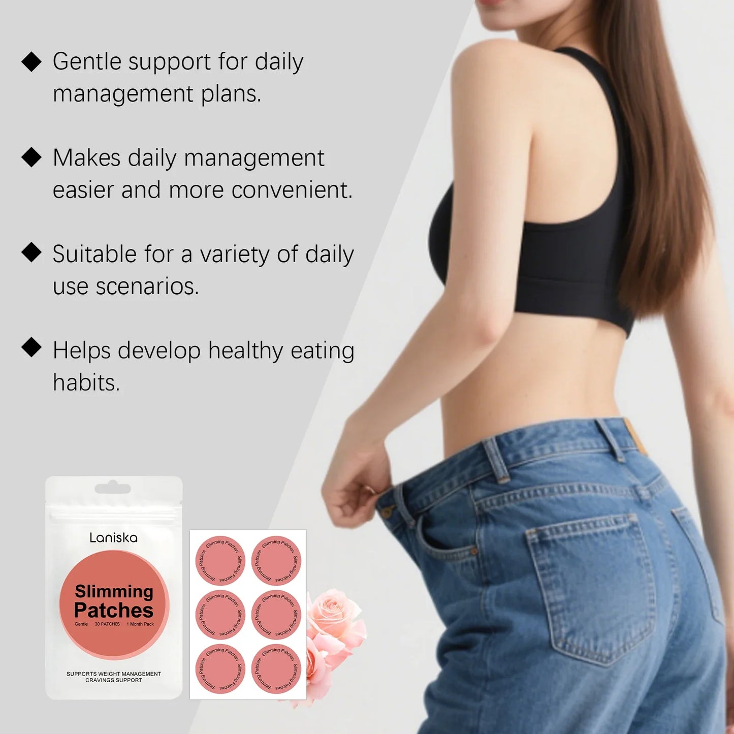 Body Contouring Care Patches - Gentle Daily Wear Figure Support & Skin Care Solution