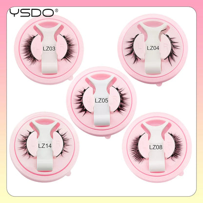 YSDO Winged Magnetic 3D Mink Eyelashes – Reusable Long-Lasting False Lashes, No Glue Needed with Tweezers for Makeup