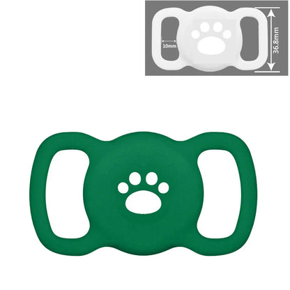 Airtag Dog Collar Holder – Silicone Protective Case for Apple AirTag, Full Body Cover Fits All Collar Sizes