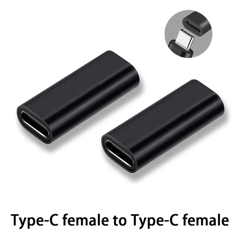 USB C Female to Female Adapter - Type C 3.1 Coupler Connector for Phone, Tablet & USB C Cable Extension