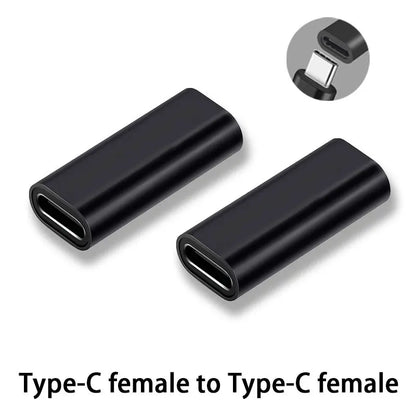 USB C Female to Female Adapter - Type C 3.1 Coupler Connector for Phone, Tablet & USB C Cable Extension