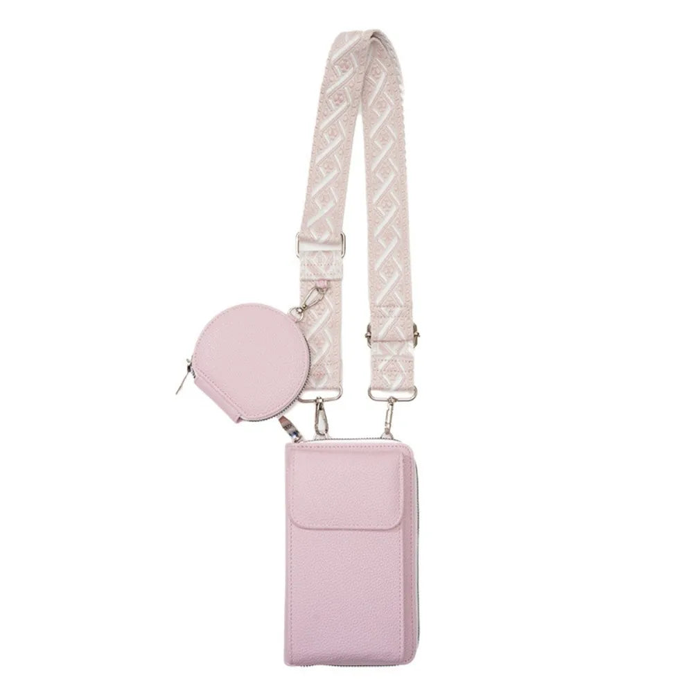 Women's Mini PU Leather Phone Bag - Lightweight Small Crossbody Purse for Everyday Use