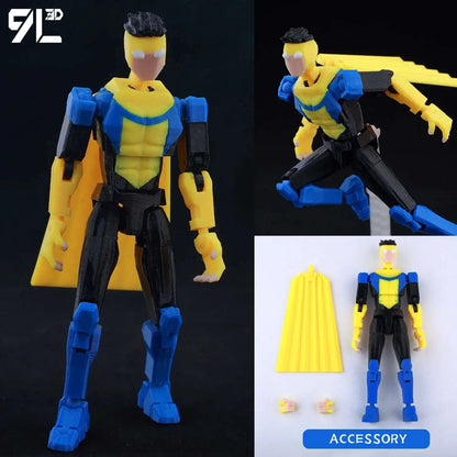 9L3D Lucky13 T13 Action Figures — 3D Printed Deadpool, Wolverine, Batman, Spider-Man & Venom Anime Model Toys, Collectible Gift
