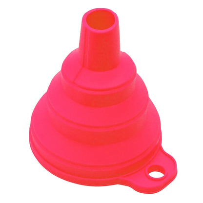 Mini Foldable Silicone Funnel - Collapsible Portable Funnel for Fuel, Oil, Beer & Kitchen Accessories